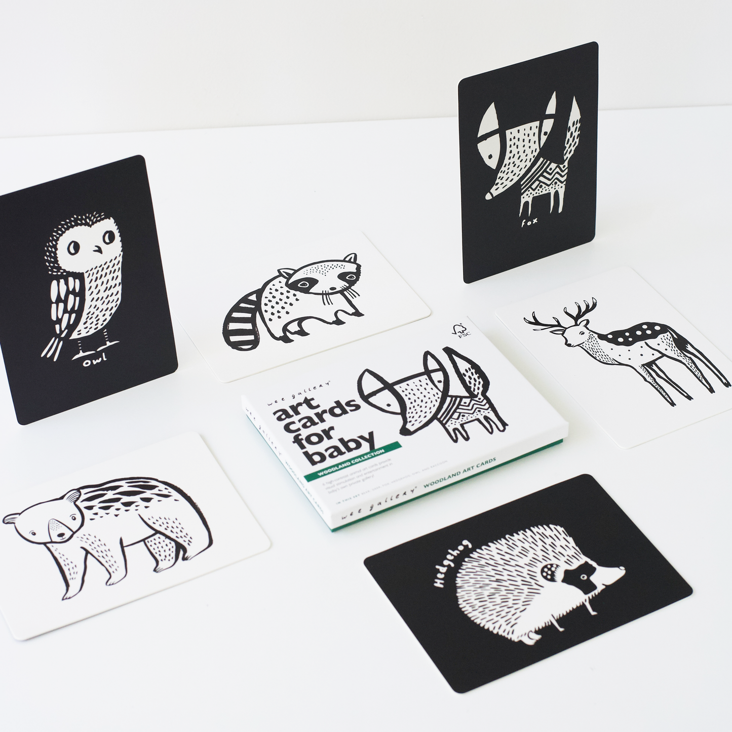 Art Cards for Baby - Woodland Animals - Infant Flash Cards