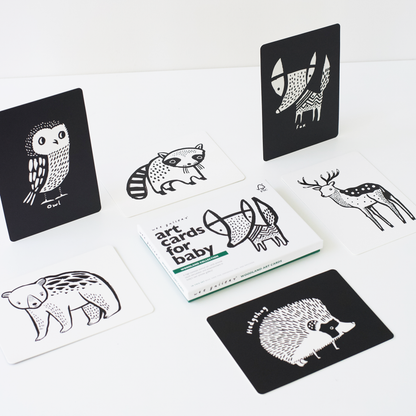 Art Cards for Baby - Woodland Animals - Infant Flash Cards