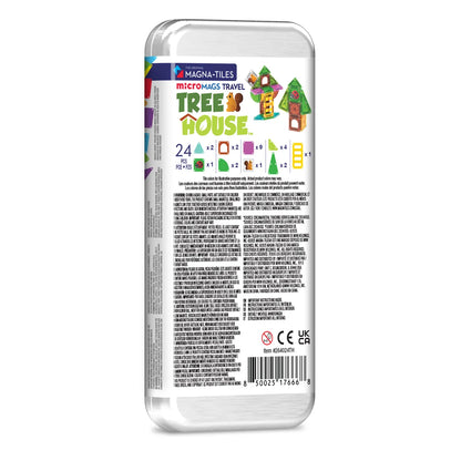 MAGNA-TILES® microMAGS Treehouse 24-Piece Travel Set