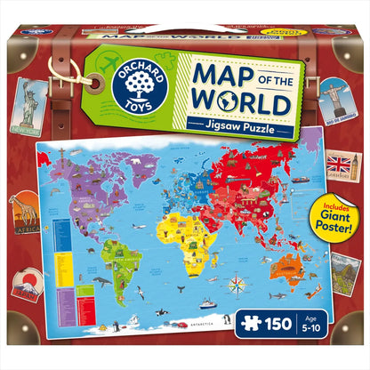 World Map Puzzle and Poster