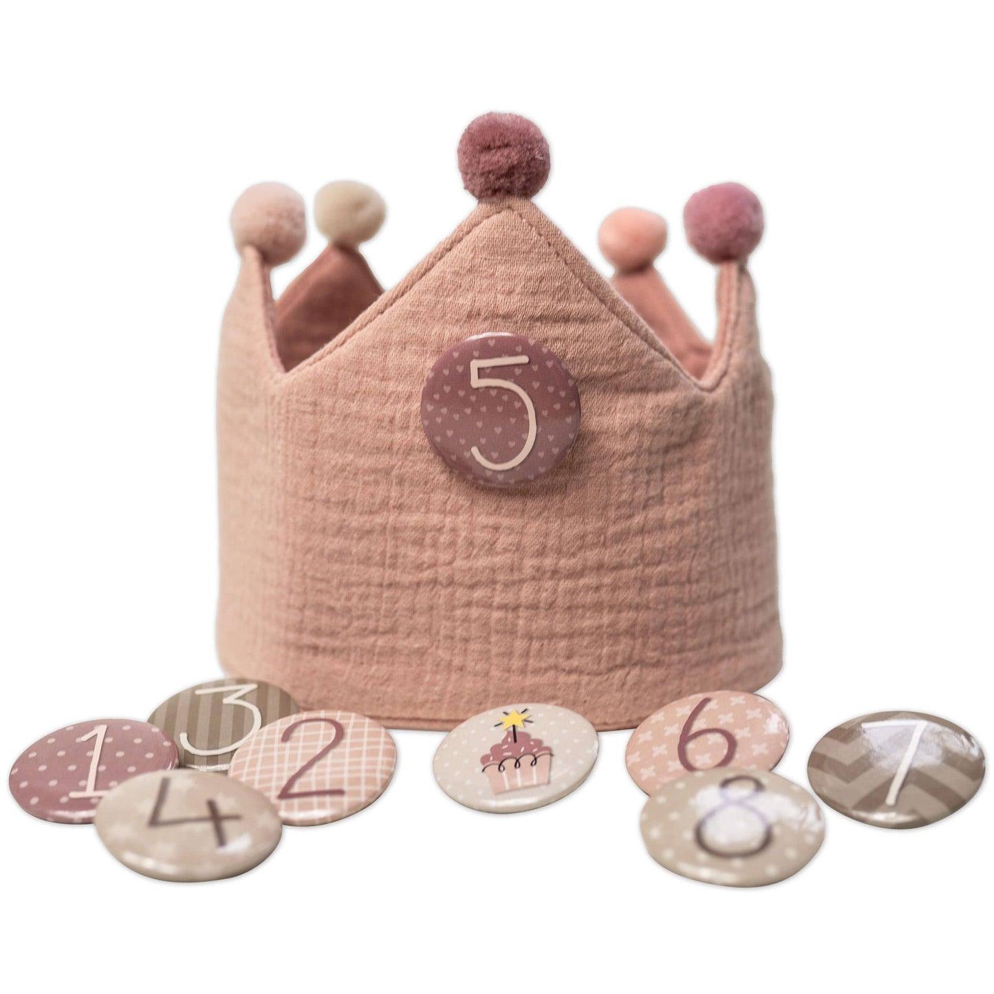 Couronne d’anniversaire en mousseline Paper Kite - Rose