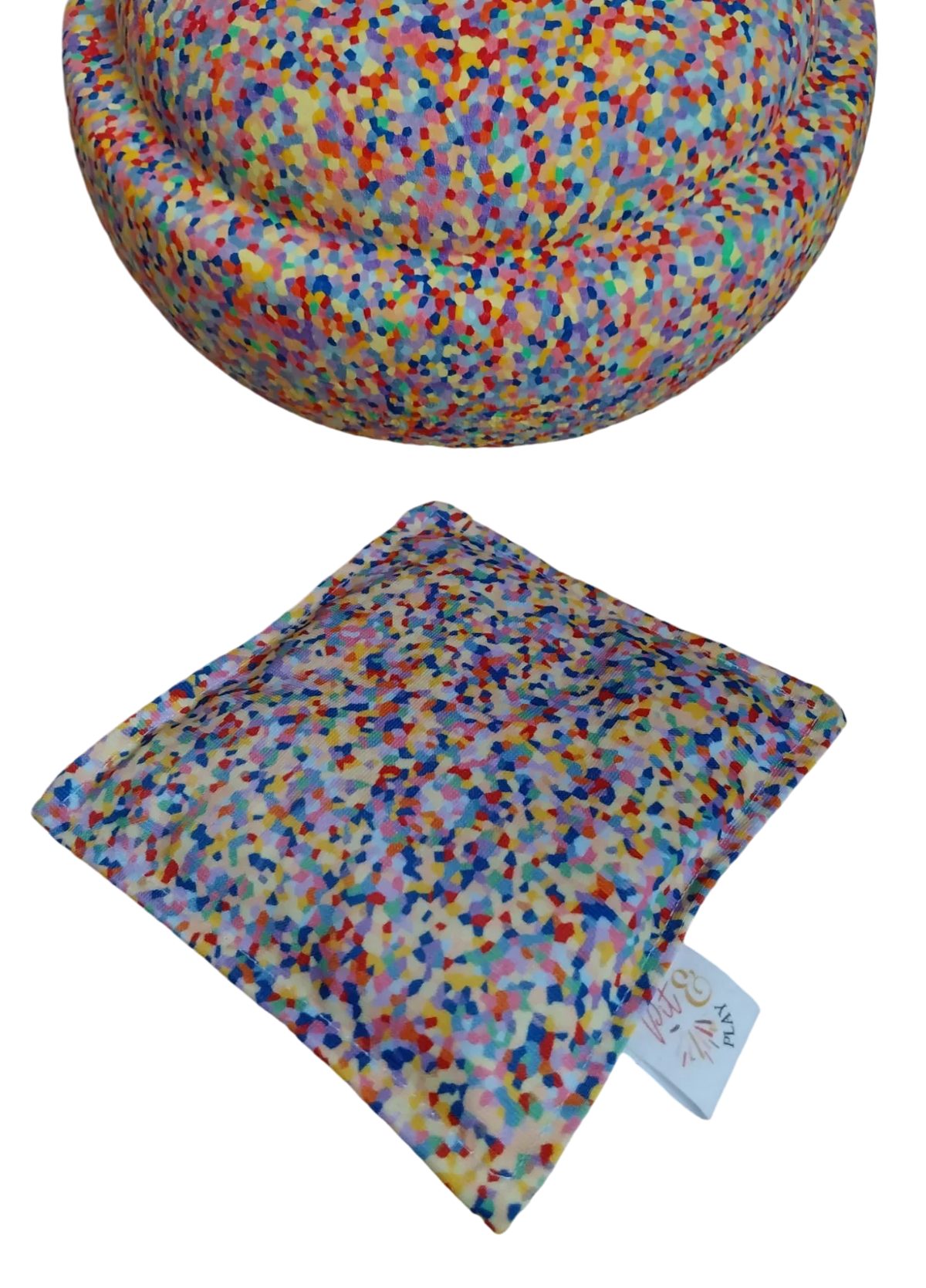 Super saco sensorial Confetti – hecho a mano
