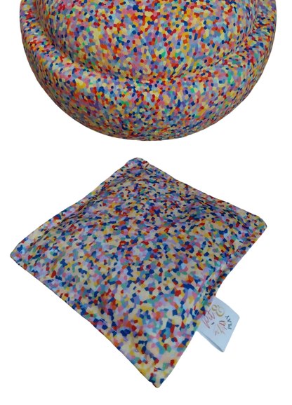 Super saco sensorial Confetti – hecho a mano