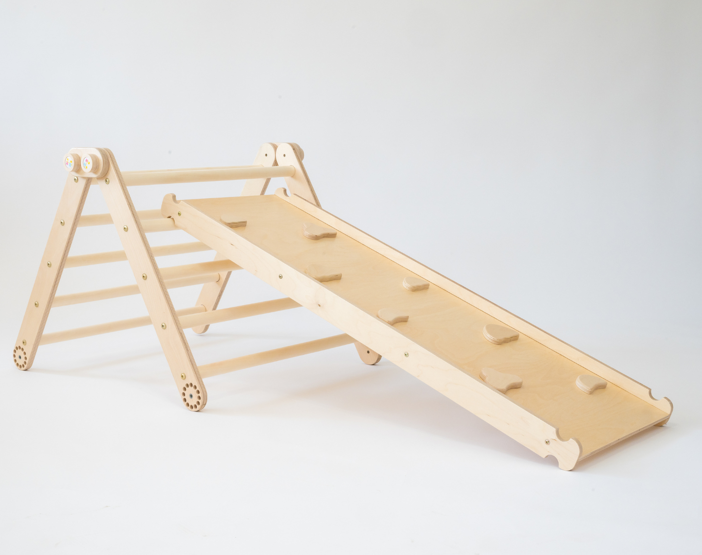 Triangle d’escalade Pikler avec toboggan