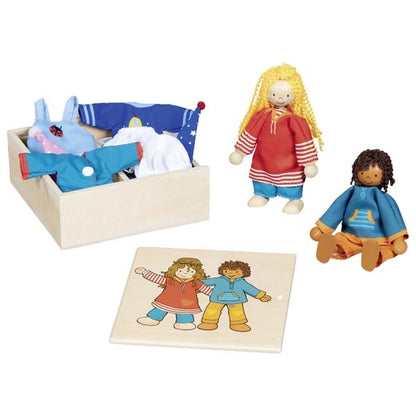 Flexible puppets - clothes box