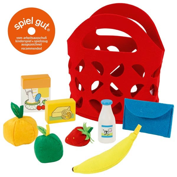 Felt shopping bag with accessories