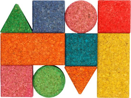 Baby color cork building blocks