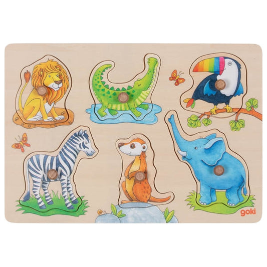 Background puzzle mother and baby - Wild animals