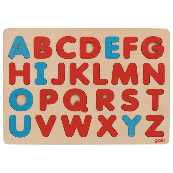 Alphabet puzzle in Montessori style