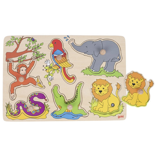 Sound-puzzle - Zoo animals, with animal voices