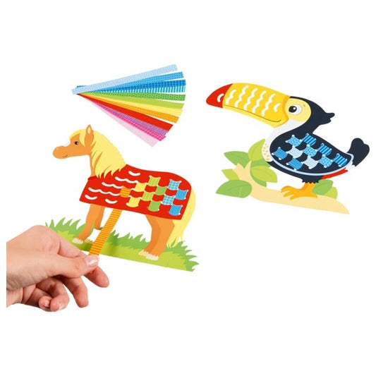 Paper weaving craft kit