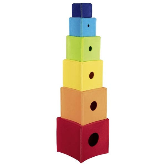 Felt Stacking Rainbow Cubes