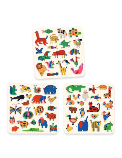 60 Felt Animal Stickers