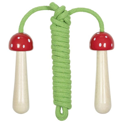 Skipping-rope mushroom with wooden handles