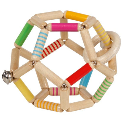 Balle élastique à anneau tactile, rayée