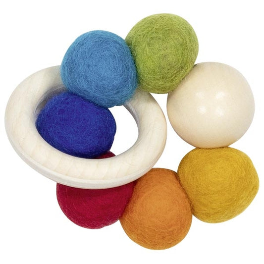 Touch Ring with Felt beads