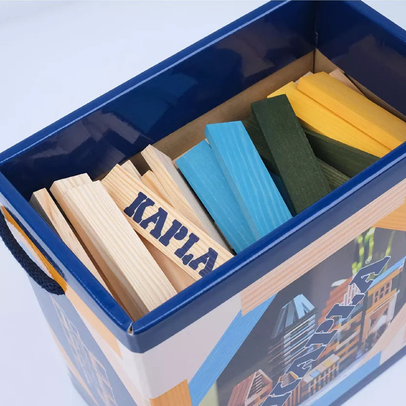 KAPLA - Barrel 120 Lichtblauw, Geel & Groen