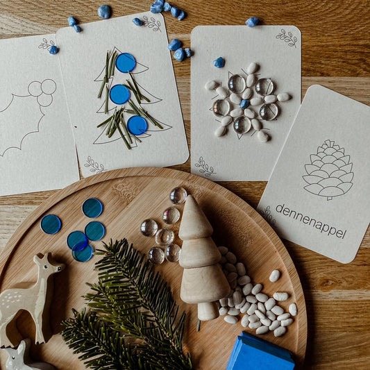 Cartes d’hiver - cartes saisonnières - Montessori