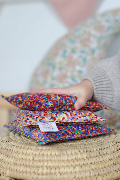 Super saco sensorial Confetti – hecho a mano