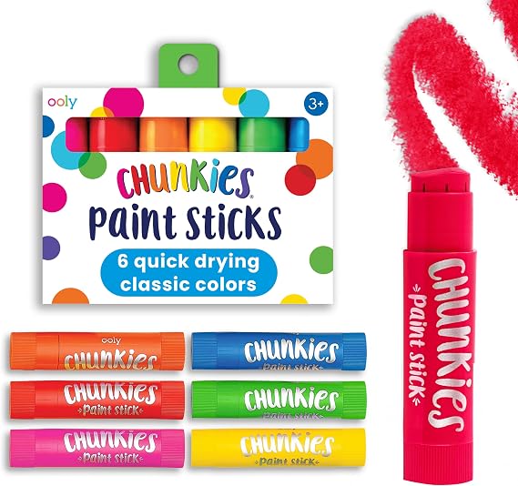 Lot de 6 bâtons de peinture Chunkies
