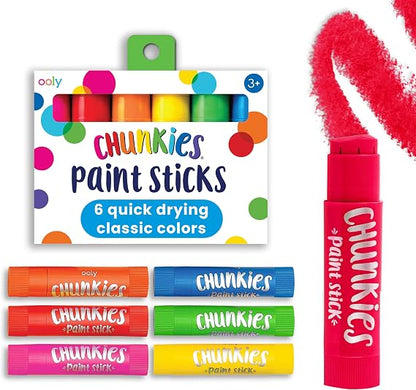 Lot de 6 bâtons de peinture Chunkies