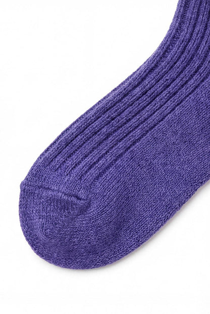 Wollene Babysocken - Violett