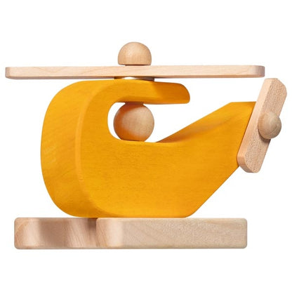 Yellow Wooden Helicopter
