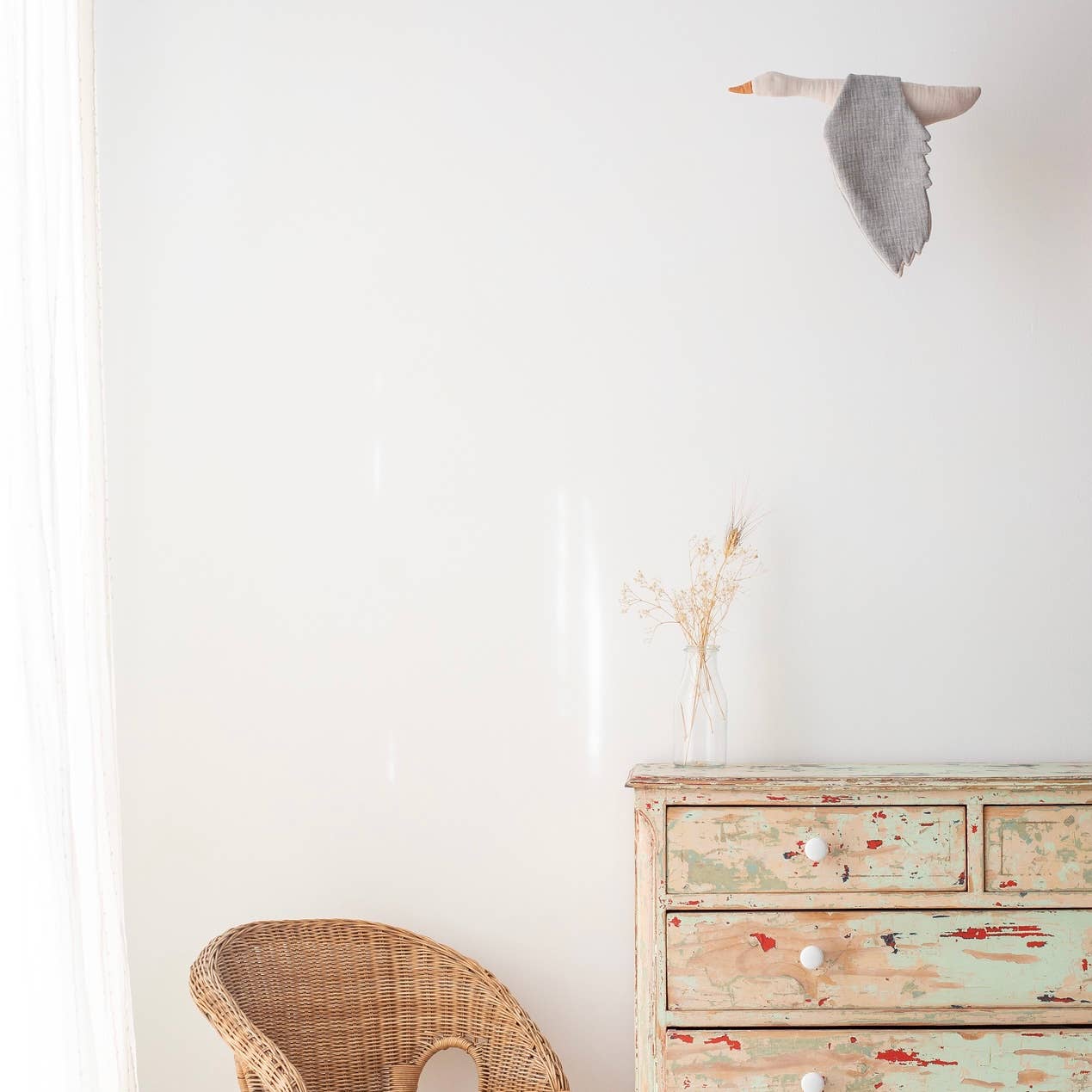Bird Mobile - Grey