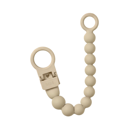Schnullerclip mit Perlen