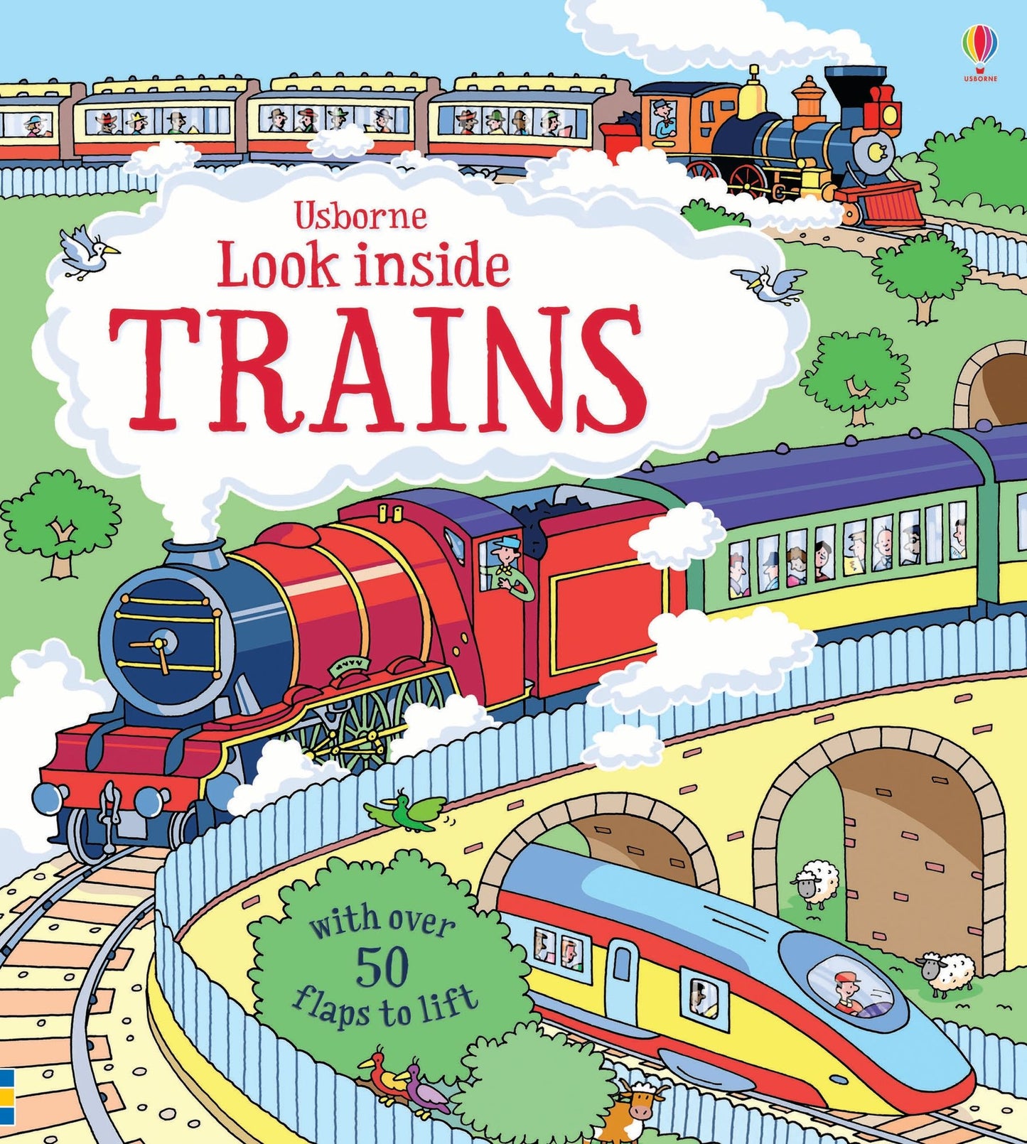 Look inside Trains - Lift the flap book