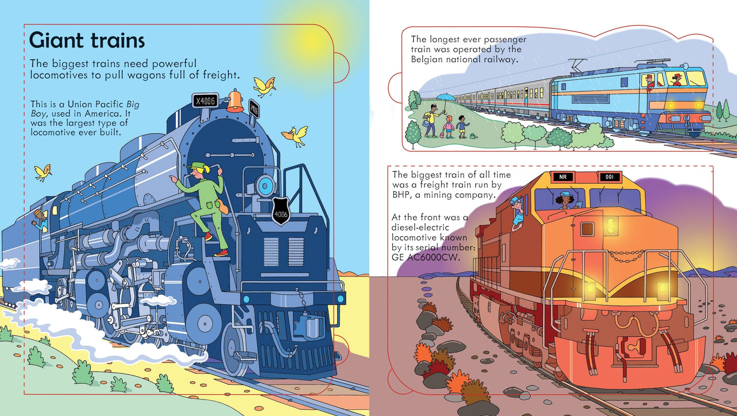 Look inside Trains - Lift the flap book