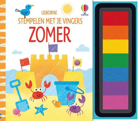 Stempelen met je vingers - Zomer