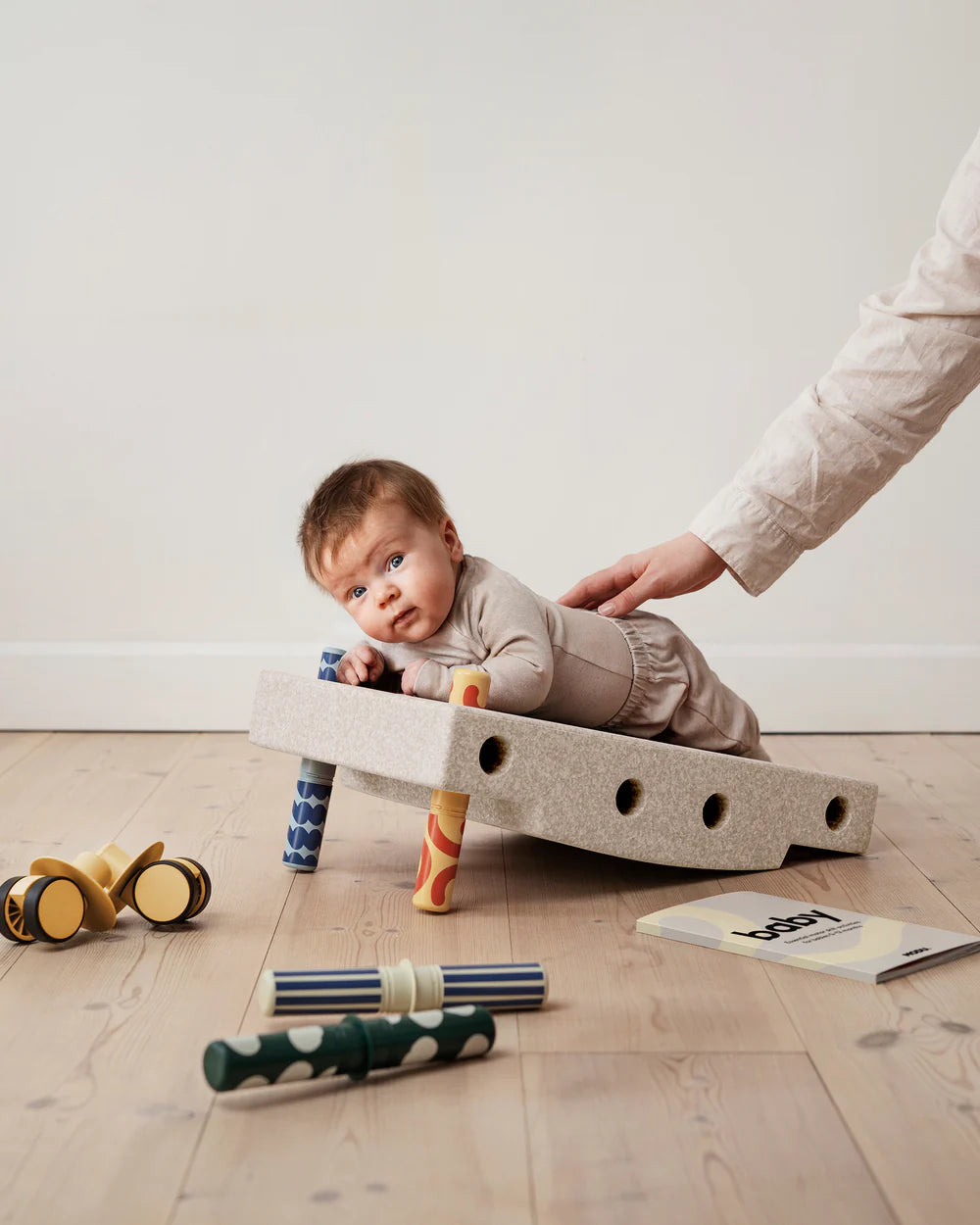 Baby activiteiten set - Zandgrijs / Honinggeel