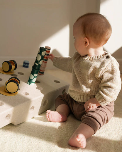 Baby activiteiten set - Zandgrijs / Honinggeel