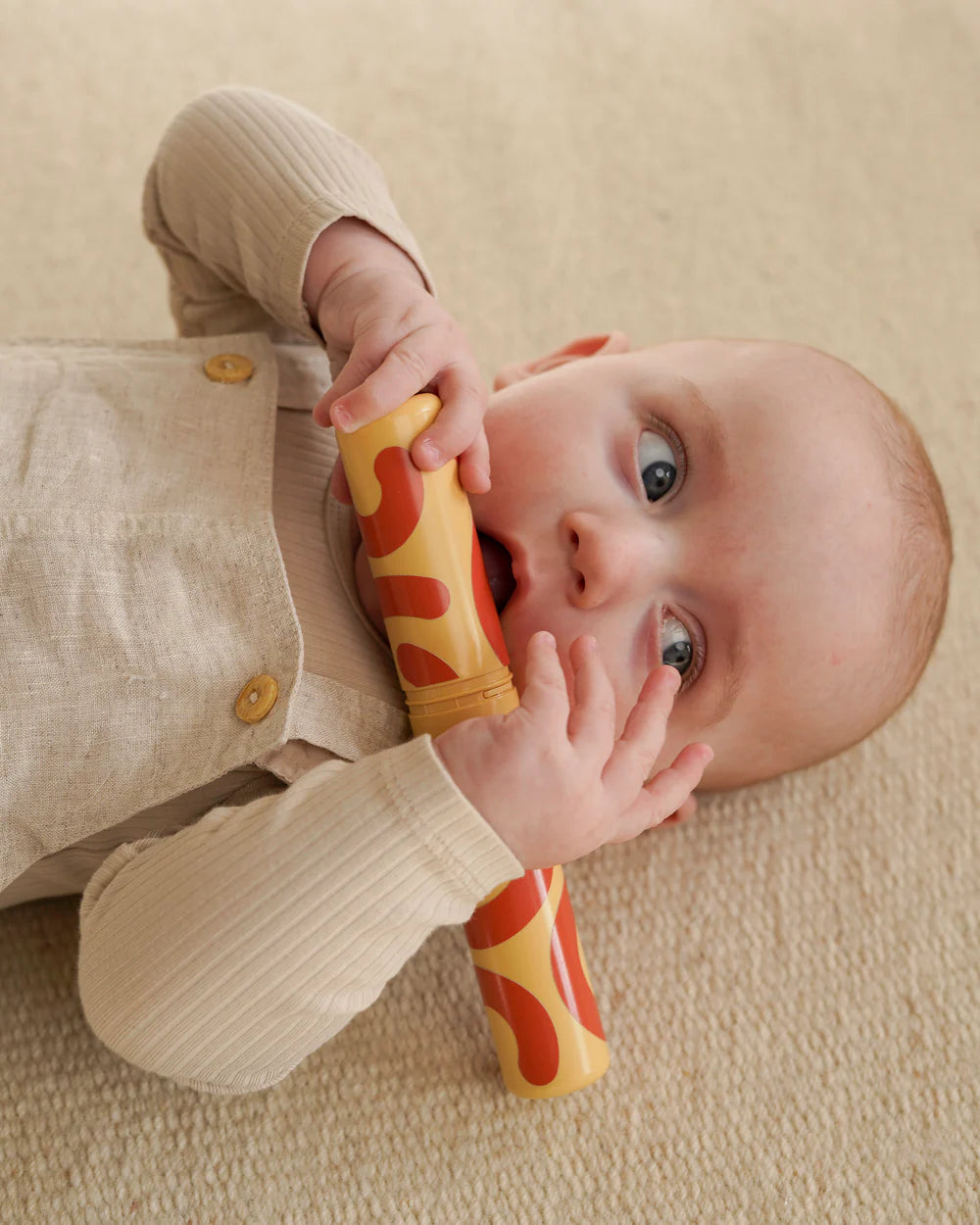 Baby activiteiten set - Zandgrijs / Honinggeel