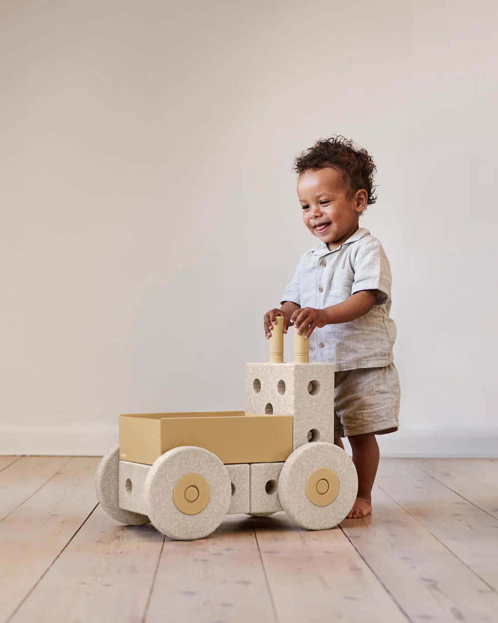 3-in-1 Baby Walker - Sand Grey / Honey Yellow