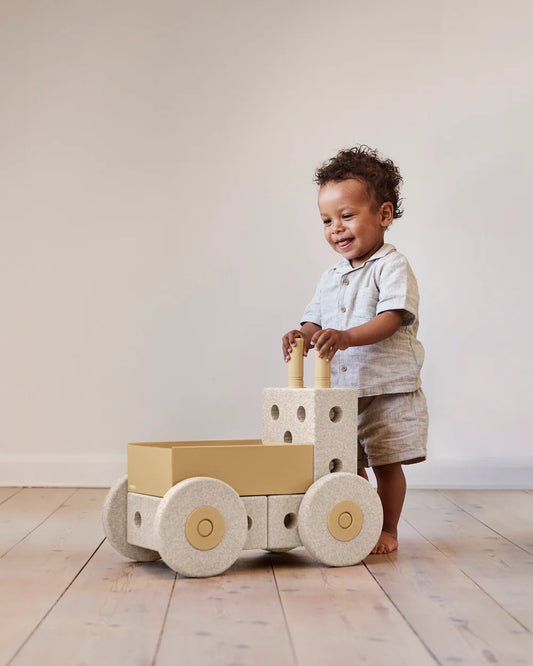 3-in-1 Baby Walker - Sand Grey / Honey Yellow
