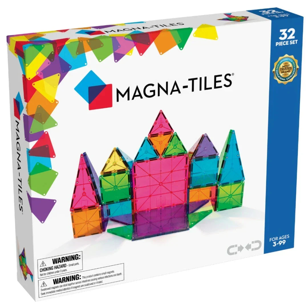 MAGNA-TILES® Clear Colors 100 Piece Set