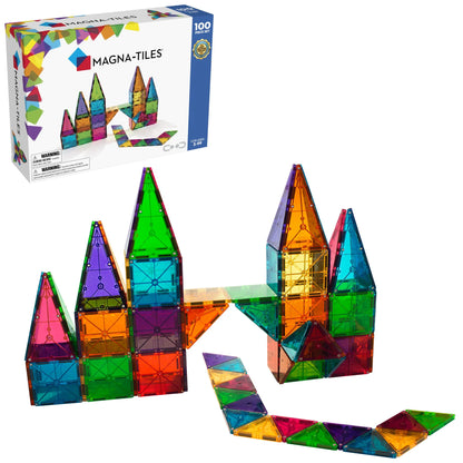 MAGNA-TILES® Clear Colors 100 Piece Set