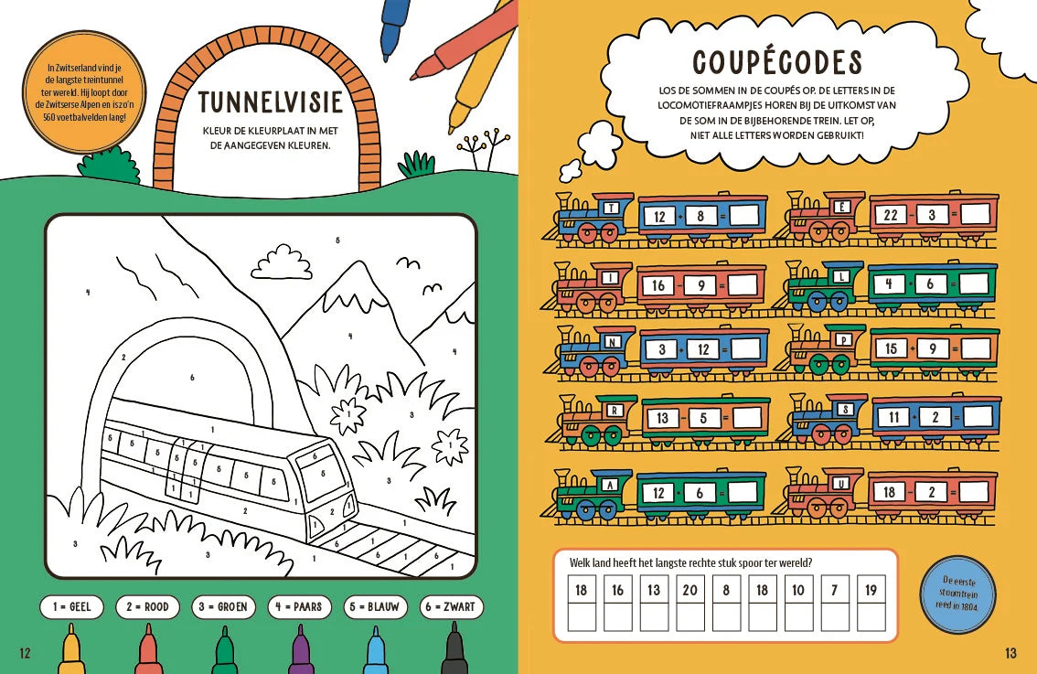 Het grote trein spelletjesboek