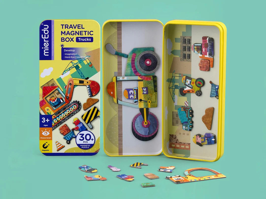 Magnetic Puzzle Box - Building Vehicles