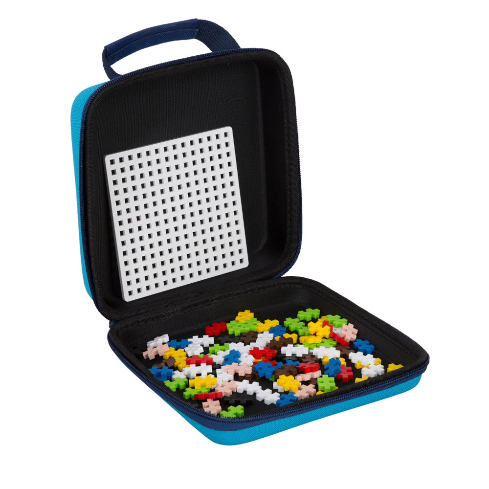 Plus-Plus travel case 100 pcs blue