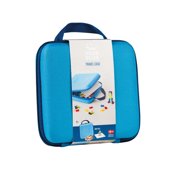 Plus-Plus travel case 100 pcs blue