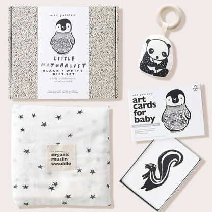 Little Naturalist Cadeauset - Zwart + Wit