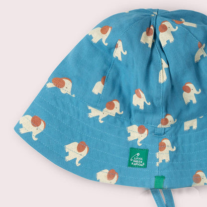 Chapeau de soleil réversible Blue Elephants