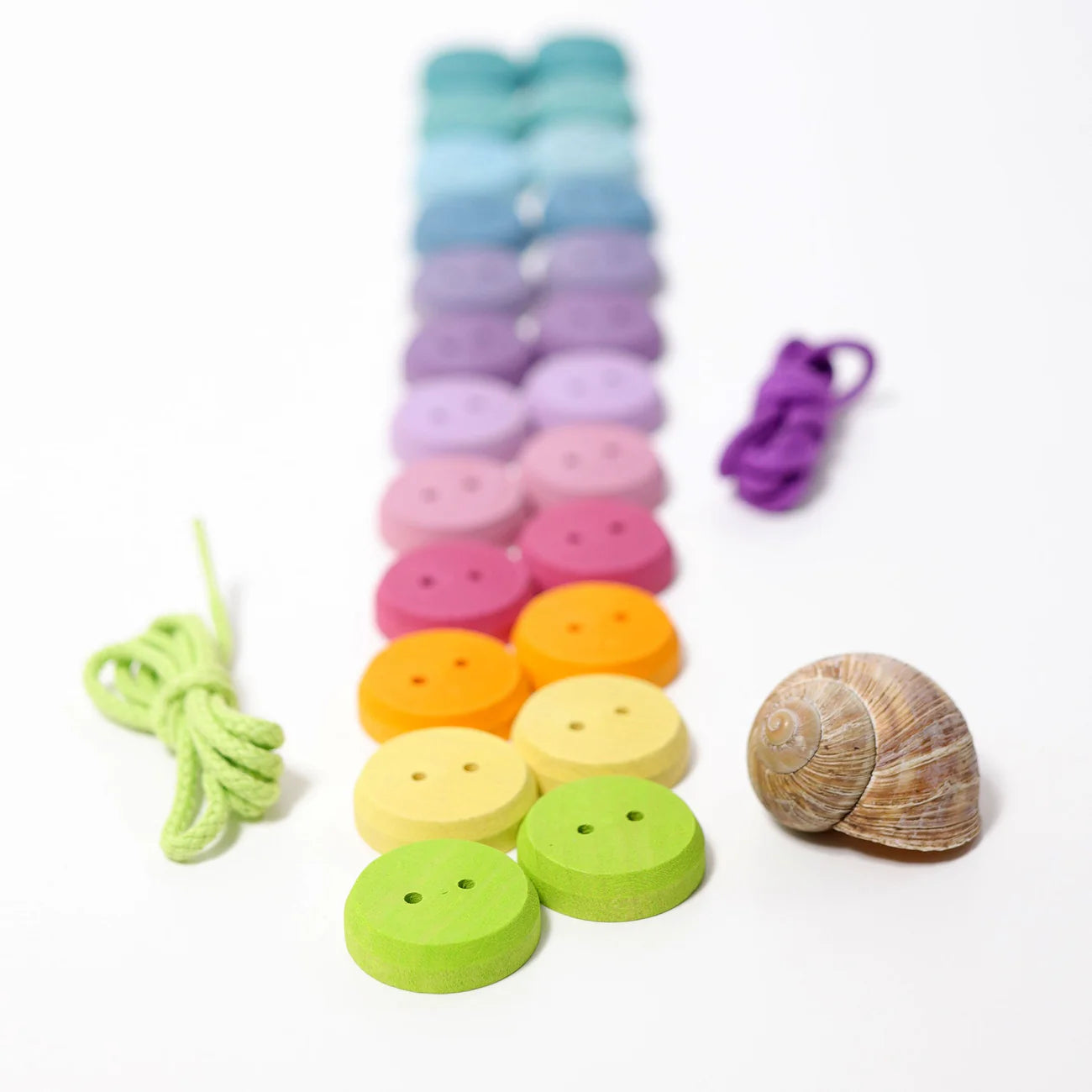 Pastel Wooden Buttons