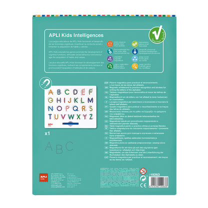 Magnetic board ABC letters