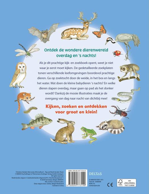 Kijk- en zoekboek - Dag en nacht bij de dieren