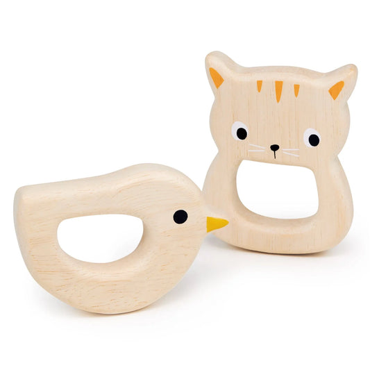 Bird & Kitten teethers