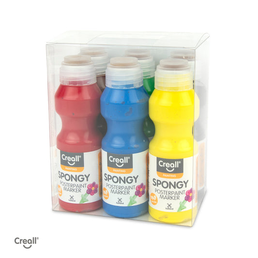 Sponsachtige Plakkaatverf Stift Primaire set 6x70ml